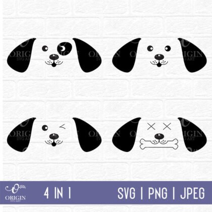 Dog Face SVG
