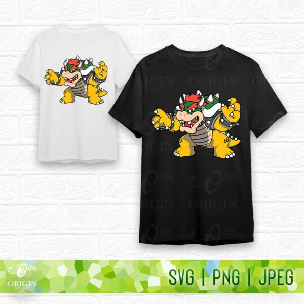 Bowser SVG, Super Mario Bowser SVG, Files for Cricut