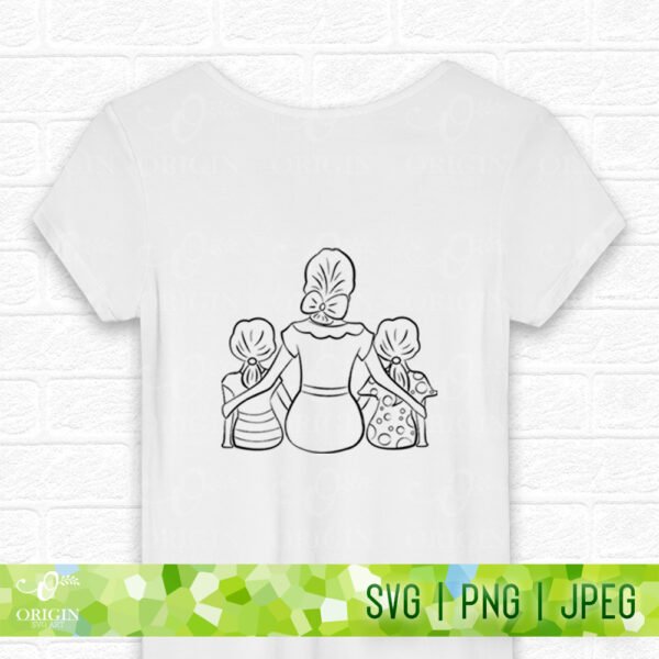Mom son daughter SVG