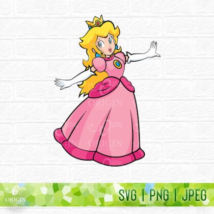 Princess Peach SVG
