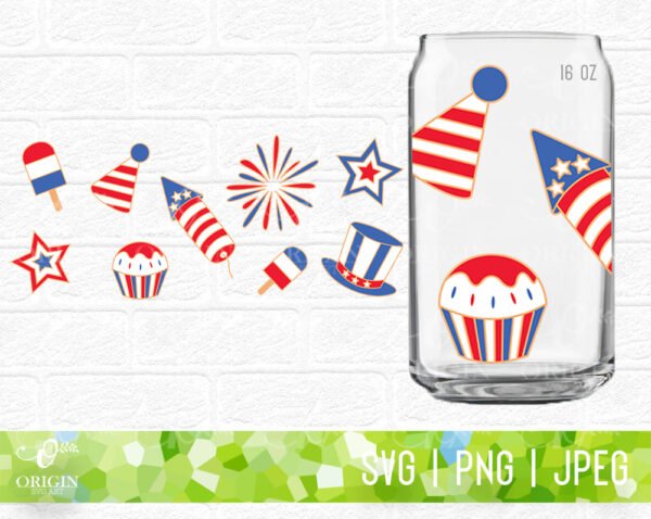 America 4th of July SVG