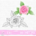 Rose SVG, floral decoration