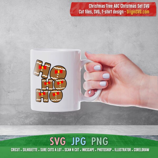 Gingerbread Christmas font ABC