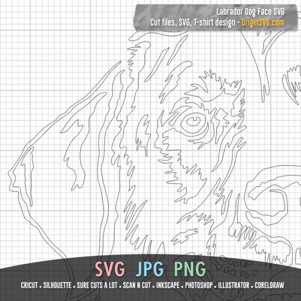 dog face series labrador SVG