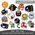 Super Mario Characters Collection SVG