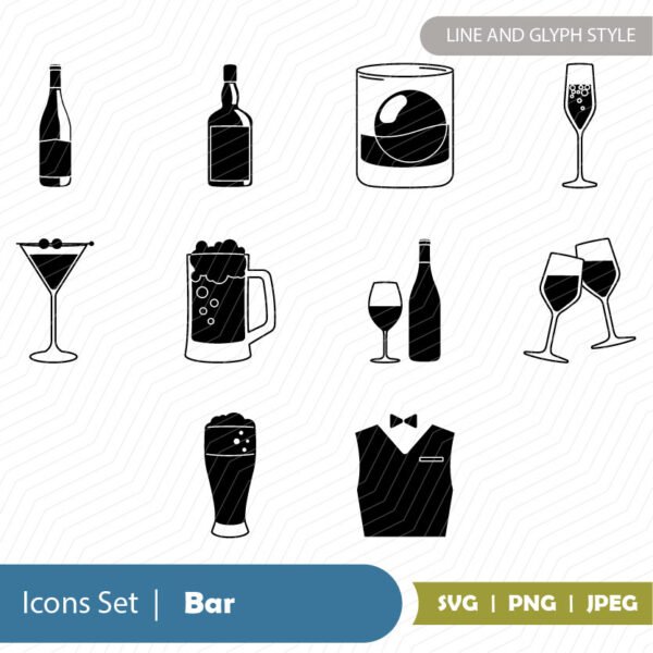Bar Icons Set