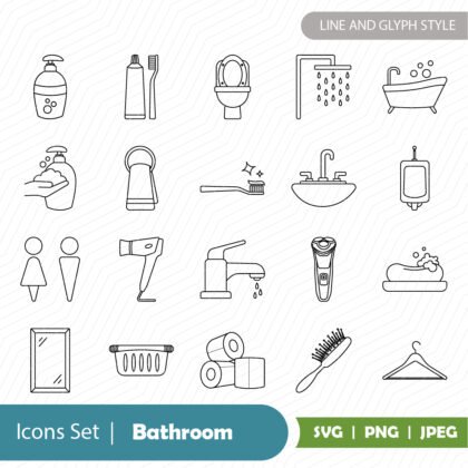 Bathroom Icons Set