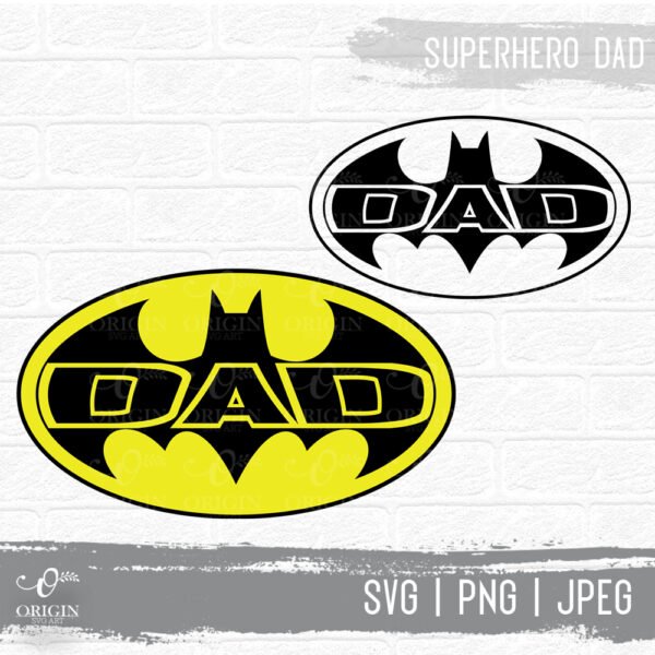 Bat Dad, superhero SVG, Batman