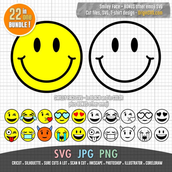smiley face and other emoji