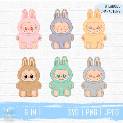 Labubu SVG, Labubu Have a Seat SVG