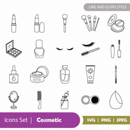 Cosmetic Icons Set