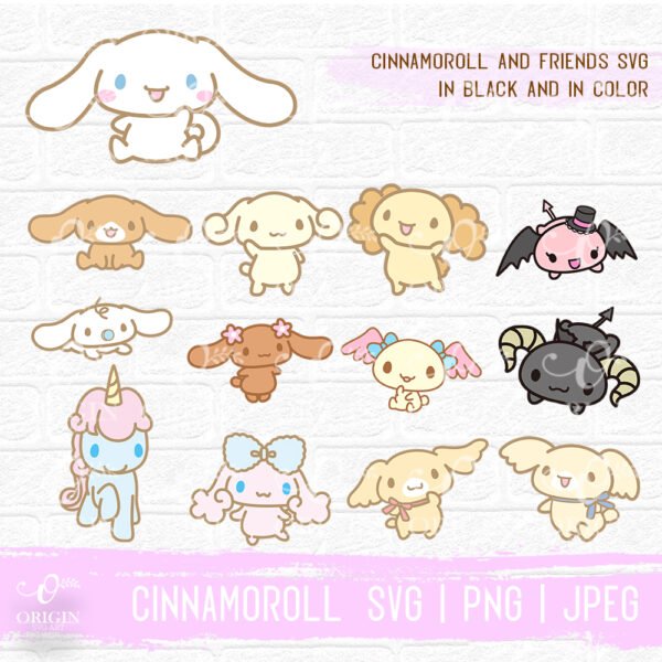 Cinnamoroll and Friends SVG