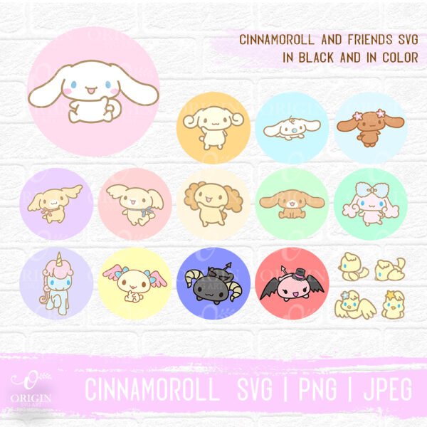 Cinnamoroll and Friends SVG