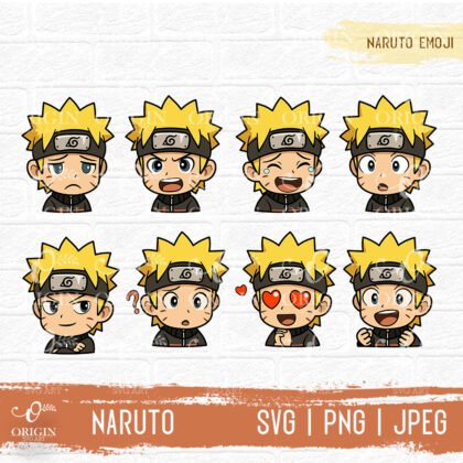 Naruto Emoji Emoticon SVG PNG