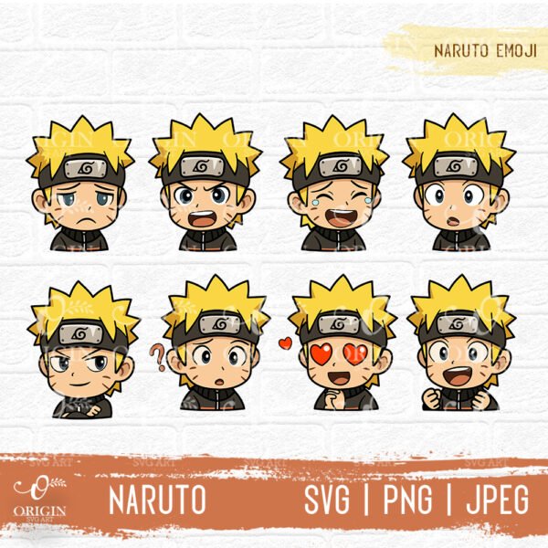 Naruto Emoji Emoticon SVG PNG