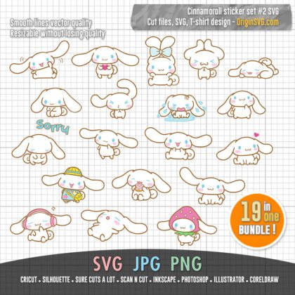 Cinnamoroll Sticker Bundle 2