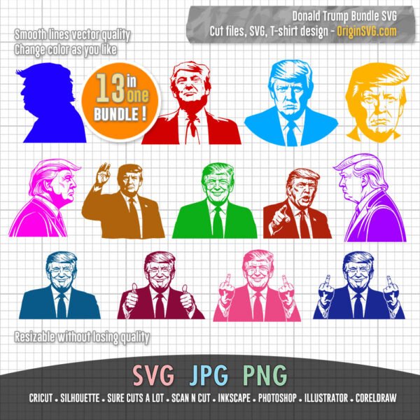 Donald Trump SVG bundle