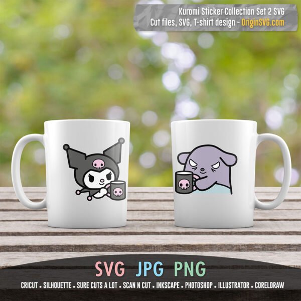 kuromi sanrio character sticker set 2