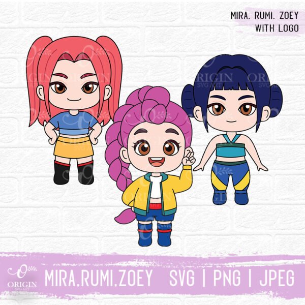 Huntrix Demon Hunters SVG